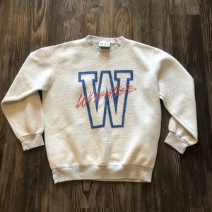 Wheaties Cereal Breakfast Of Champions Vintage Gear Pullover Crewneck Large Gray